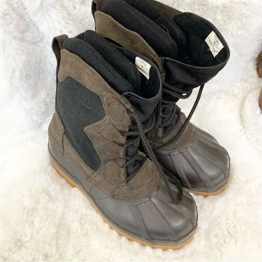 Pacific Trail Eskimo brown waterproof snow hiking lace up boots 7